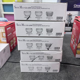 A08086 Shine Max Glass Dessert Bowl Set (6 Pieces) – Premium Crystal Style Ice Cream, Pudding & Fruit Serving Bowls
