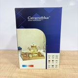 A07072 Shine Max Glass Tea Kettle Set with 6 Cups & Wooden Serving Tray