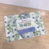 A08126 30x45 Cm Floral Printed Mix Colors Fabric Table Placemat - Pack of 6 [FRMT-005]