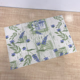 A08126 30x45 Cm Floral Printed Mix Colors Fabric Table Placemat - Pack of 6 [FRMT-005]