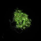 A08128 Artificial Green Leaf Vine LED String Fairy Lights for Home & Festival Decoration (Warm White)
