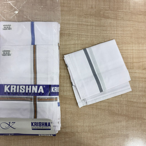 A08131 1025WC Cotton Men's Handkerchiefs - Pack Of 12 (Model: 1025 WC)