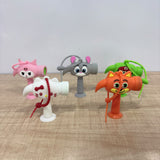 A07603 Cute Animated Character Silicone Hammer Keychain [Pack Of 1]