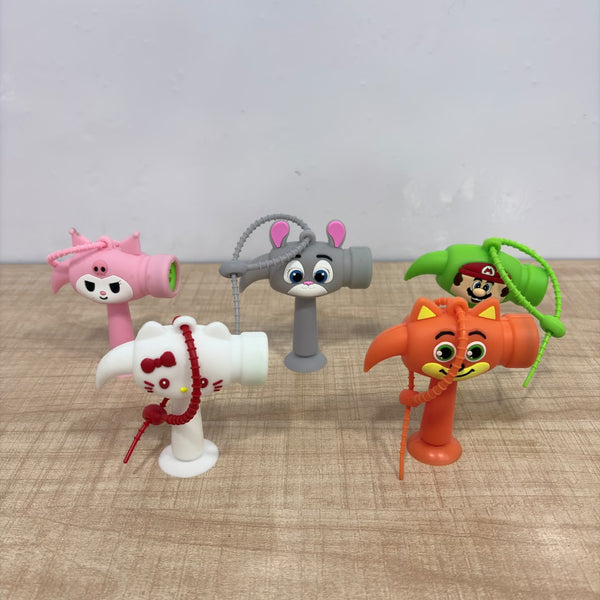 A07603 Cute Animated Character Silicone Hammer Keychain [Pack Of 1]