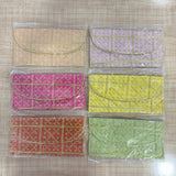 A08136 Traditional Embroidered Silk Cash Clutch Pouch