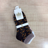 A08157 J1988 Lion Brand Women's Winter Ankle Fur Socks with Soft Cuffed Trim (Pack of 3 Pairs)