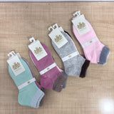 A08157 J1988 Lion Brand Women's Winter Ankle Fur Socks with Soft Cuffed Trim (Pack of 3 Pairs)