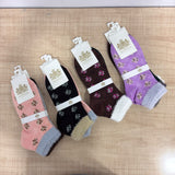 A08157 J1988 Lion Brand Women's Winter Ankle Fur Socks with Soft Cuffed Trim (Pack of 3 Pairs)