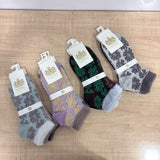 A08157 J1988 Lion Brand Women's Winter Ankle Fur Socks with Soft Cuffed Trim (Pack of 3 Pairs)
