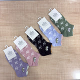 A08158 JSR 1111 Women’s Cute Bear Ear Ankle Socks with Fur Lining – (1 Pair)