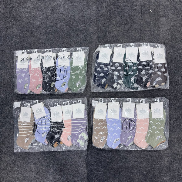 A08158 JSR 1111 Women’s Cute Bear Ear Ankle Socks with Fur Lining – (1 Pair)
