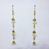 A08170 D-107 Pearl & Golden Hanging Toran Ladi Pair (3 Feet) for Door & Festive Wall Decor