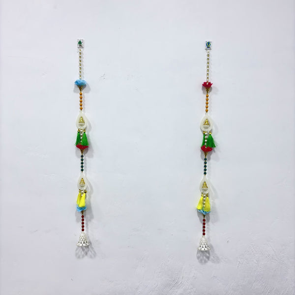 A08171 D-108 Moti Ladi 3 Feet Decorative Hanging Toran / Side Latkan (Pair)