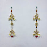 A08177 L-58 Traditional Decorative Door Hanging Latkan (Pair of 2) for Main Entrance & Festival Decoration