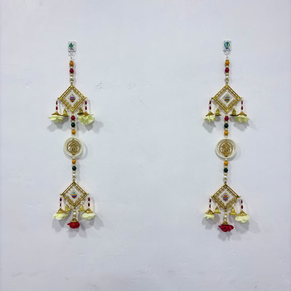 A08177 L-58 Traditional Decorative Door Hanging Latkan (Pair of 2) for Main Entrance & Festival Decoration