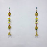 A08178 L-60 Fancy Decorative Door Hanging Latkan Pair with Golden Bells & Pom-Poms (Jodi)