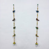 A08179 L-51 Decorative Elephant & Bird Hanging Latkan Pair for Door & Wall Decor (Set of 2)