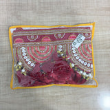 A08185 B-268 Traditional Red & Gold Pearl Tassel Door Toran