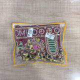 A08186 B-261 Traditional Peacock "WELCOME" Moti & Mirror Work Door Hanging Toran