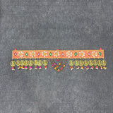 A08192 B-38 Traditional Bandhani Door Toran with Kodi Shells & Golden Medallions