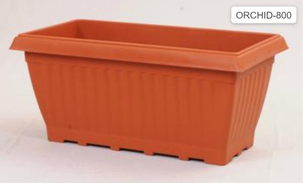 AM0855 Deep Plastic Rectangle Planters Pots 39cmx21cmx18cm