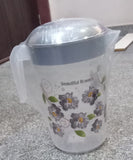 AM0953 Flower Print Plastic Frosty Jug 3000ml