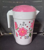 AM0953 Flower Print Plastic Frosty Jug 3000ml