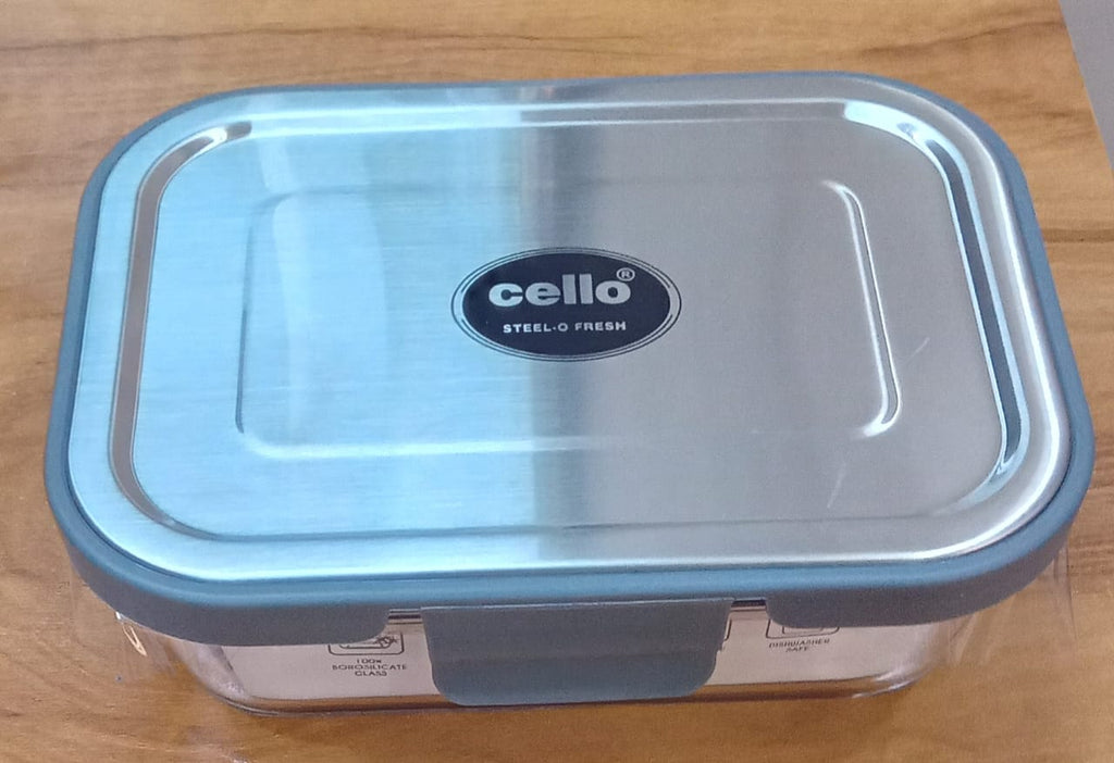 AM2033 Cello Steel-O Fresh Borosilicate Rectangle Container 640ml – Amd ...