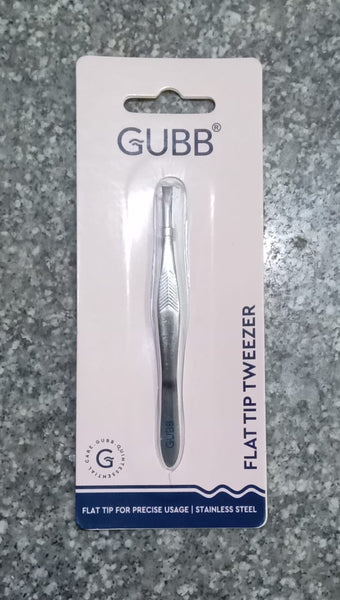 AM2057 Gubb Flat Tip Tweezer For Precise Usage Stainless Steel