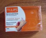 AM2061 Tulip Handmade Soap Chandan Kesar With Saffron & Sandal Oil