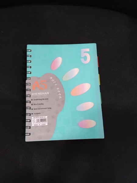 AM2155 A5 5 Subject Diary Durable long life cover wire-Won't sang 4 Subjects-25120-12