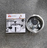 AM2233 NanoNine Double Wall Milk Boiler 1.5Ltr with 1 PCs Glass Lid: Efficient and Safe Stainless Steel Design for Perfectly Steamed Milk Every Time