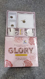 AM0335 GLORY 4 Pieces Snacks Set 2 Pcs Cup, 1 Pcs Platter & 1 Res Chatney Bowl