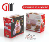 AM2263 Oscar Storage Container Air Tight Container set of 3 pcs 250ml , 500ml, 1000ml