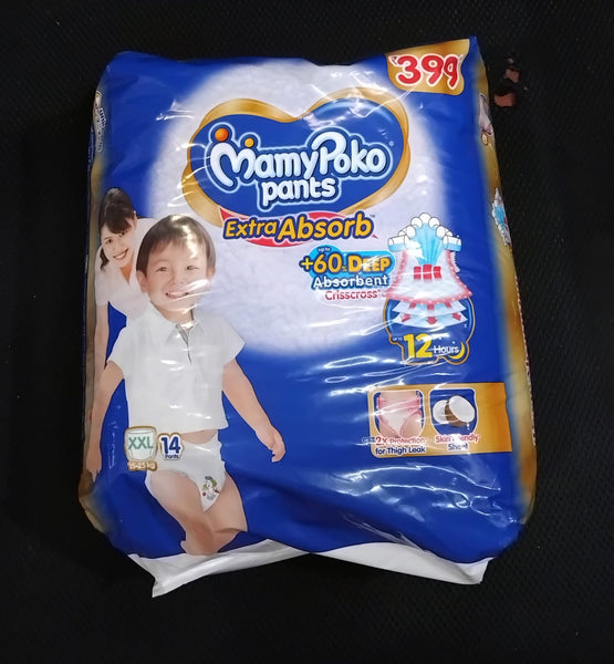 AM2298 MamyPoko Pants Extra Absorb Diaper Pants XXL 14 Pants 15-25Kg