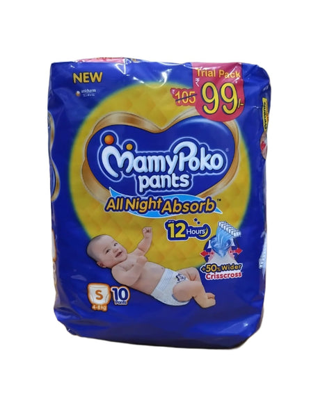 AM2303 MamyPoko Pants All Night Absorb Baby Diapers Small 10 Pants 4-8 kg