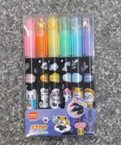 AM2457 Star Highlighters Pen Water Based HMC-9159 6Pcs Multicolours