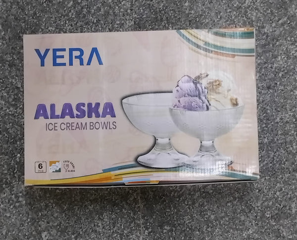 AM2515 Yera IC5FD Alaska Ice Cream Bowl Food Grade Glass 140ml 6 Pieces