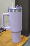 3064 Sipper Bottle With Handle Straws Insulated Leakproof Lilac 1200ml Multicolour 1 Pcs