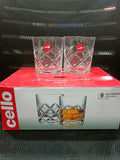 AM2603 CELLO Old Fashioned Tumbler 340 ml  Drinking Glasses Set of 6