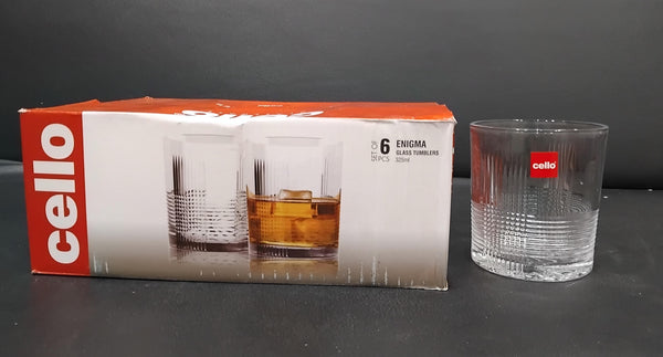 AM2595 CELLO Enigma Glass Tumblers 325ML Set of 6