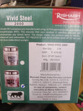 AM2636 Rishabh vivid steel 2000 Container 2 Pcs Set with spoon