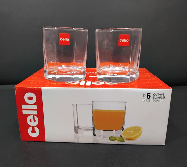 AM2694 CELLO Octave Tumbler glass 200ml Set of 6pcs