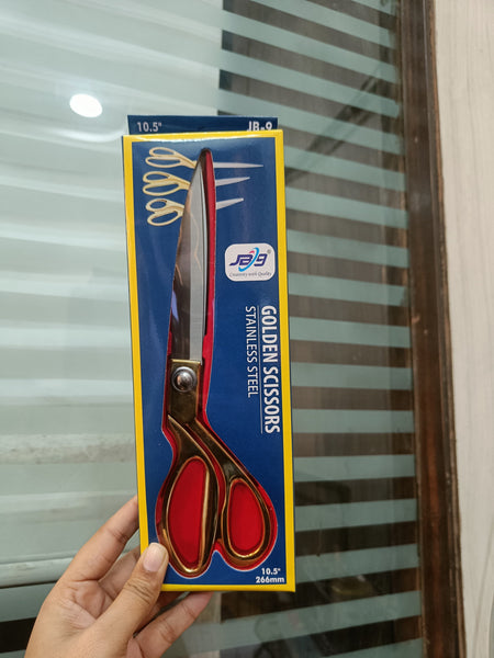 AM2741 JB-9 K-38 Multipurpose Stainless Steel Gold-Plated Scissors  266mm 10.5" (1pcs)