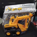 AM2879 Pastics Excavator Toy 0002 Truck Toy for Kids Plastic Friction Powered Excavator