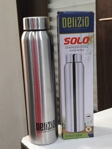 AM2892 Delizio solo 1000ml Single Walled Stainless Steel Water Bottle,