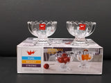 AM2894 Crystal Glass Glass Bowls Set 6 Serving Dessert, Ice Cream Bowls Set, Pudding Set, Mocktails, Cocktails and Fruit Salad Glass Bowl Set of 6