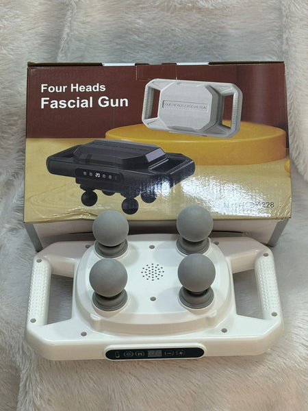 13628 Handheld Full Body Massager 4-Head Massage Gun (1 Pc / Mix Color)