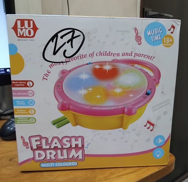 AM2925 Flash Drum Toy LM-503 Flash Drums Toys for Kids with Lights Mutlicolour