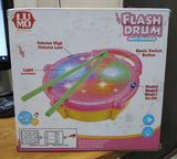 AM2925 Flash Drum Toy LM-503 Flash Drums Toys for Kids with Lights Mutlicolour